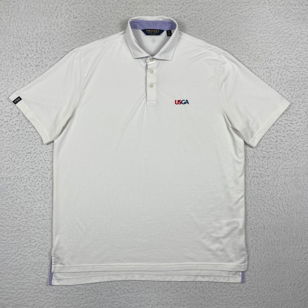 Polo Golf Ralph Lauren Polo Mens XL White USGA Performance Golfcore Sporty